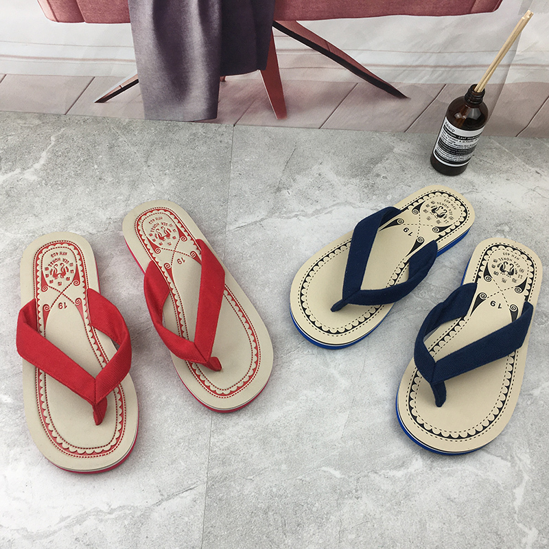 Hong Kong Genuine Haima Brand Flip-Flops Men's Summer Couple Style Non-Slip Thong Sandals Casual Beach Shoes