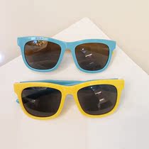 Children sun glasses baby fashion Joker casual sunglasses boys and girls anti-ultraviolet sunshade glasses personality glasses tide