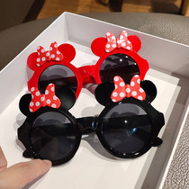 ins Wind small red book with Mickey Minnie sun glasses girl cute dress up photo sunglasses shape glasses