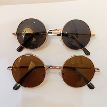 Children sun glasses for boys and girls retro round Prince Mirror Fashion Street Shocks Baby Cute Small Glasses