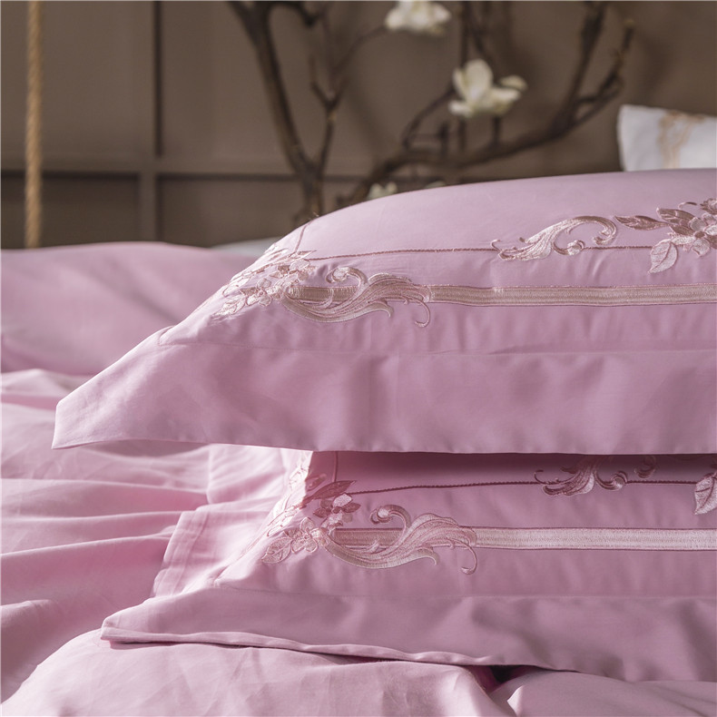 Châu âu phòng mô hình thêu kim bộ đồ giường hoa bộ đồ giường cotton Mỹ bốn bộ của 80 satin cotton quilt cover