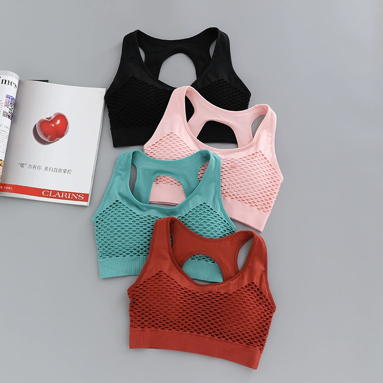 2018 phòng tập thể dục chống va chạm chạy thể thao đồ lót vest phong cách nữ thu thập khuôn mẫu yoga áo ngực áo ngực áo tập aerobic
