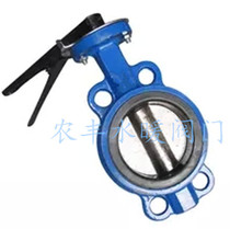 Cast iron handle wafer butterfly valve D71X-16 wafer manual butterfly valve DN40 50 65 80 100 200