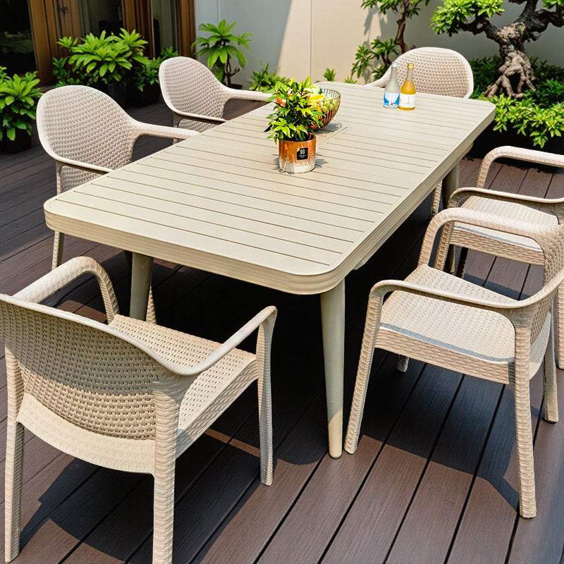 Outdoor Tables and Chairs, Courtyard Aluminum Alloy Villa Tables and Chairs, Outdoor Garden Terraces, Open-Air Balcony Leisure Outdoor Tables and Chairs, Courtyard Aluminum Alloy Villa Tables and Chairs, Outdoor Garden Terraces, Open-Air Balcony Leisure
