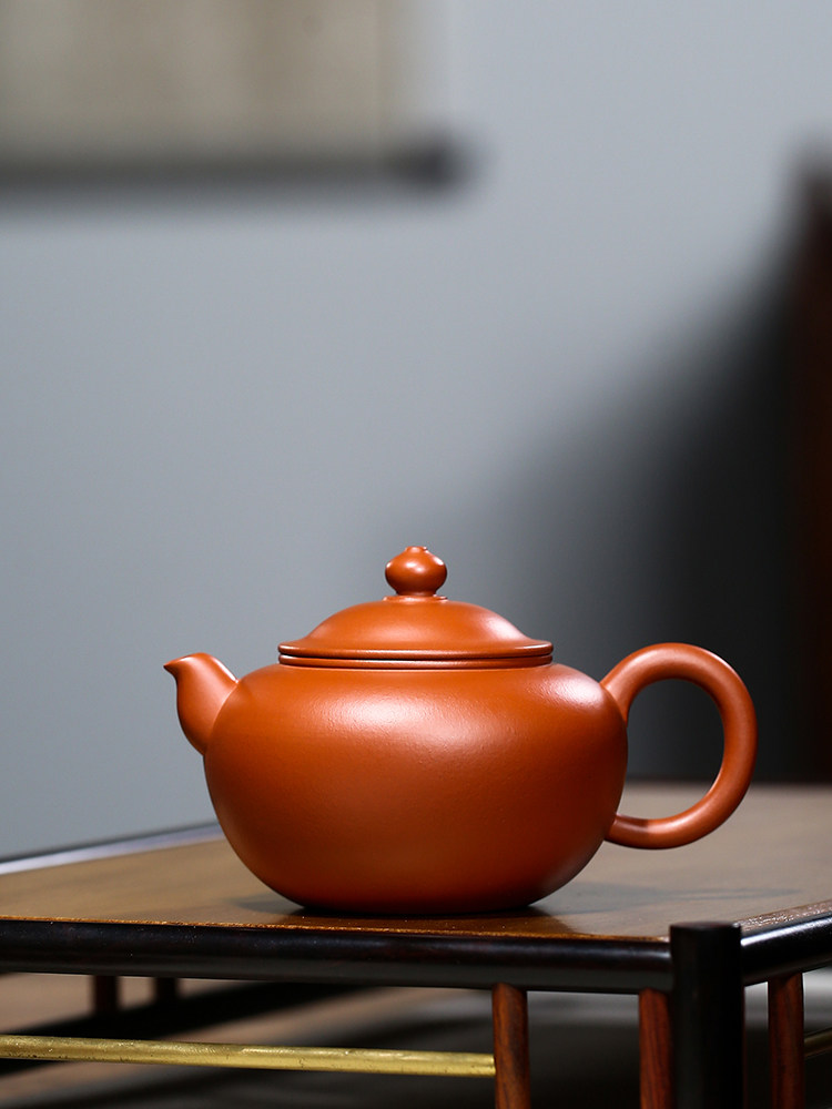 Run Pu Su Li pot Literati Purple sand pot series Imitation old pot bottomless chapter Yixing Zhao Zhuang old Zhu mud 130cc