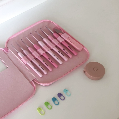 DIY ручной инструменты домашний крюк вязаный крюк набор иглы розовой девушки