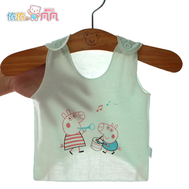 Mua hai gửi một trẻ sơ sinh vest cotton bốn mùa bé bảo vệ rốn bé mùa hè baby baby nửa dưới lại.