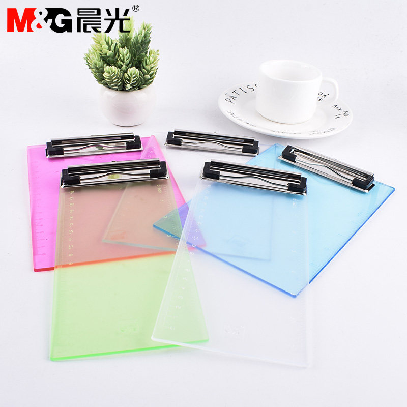 Morning light stationery A5 transparent folder board Student office writing board Small board folder Financial A la carte invoice data board folder