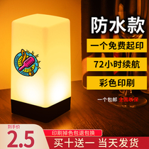 LED rechargeable bar table lamp Creative personality clear bar night light number atmosphere light Desktop table lamp script kill light