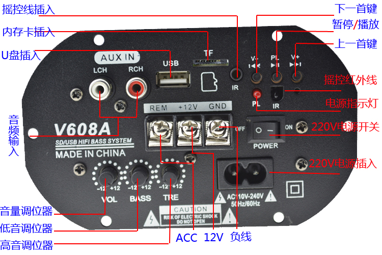 Loa cao gấp đôi 10 inch xi lanh xe hơi Loa siêu trầm xe hơi loa siêu trầm chủ động âm thanh nhà 12 V - Âm thanh xe hơi / Xe điện tử máy hút bụi ô tô cầm tay