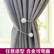 ins Nordic pearl curtain buckle straps a pair of decorative European living room tie ties tie bundle rope