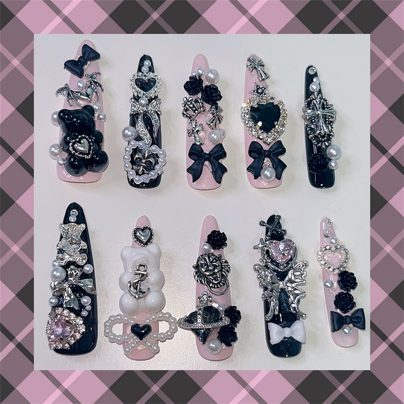 Children's Day Japanese Harajuku Y2K Millennial Hot Girl Detachable Wearable Handmade Nail Art