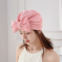 Do not take long hair Special girl swimming cap bow cute playful fashion hot spring vacation quick dry elastic cap