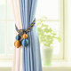 Modern simple curtain buckle strap tie hanging ball pair of jewelry tie tie strap binding rope European style flower hook