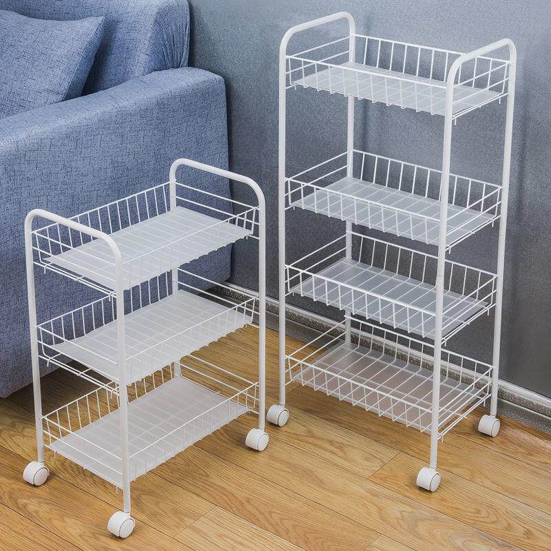 Muppet storage shelf dormitory good creature girl shelf floor ins wind artistic sense multi-layer movable trolley