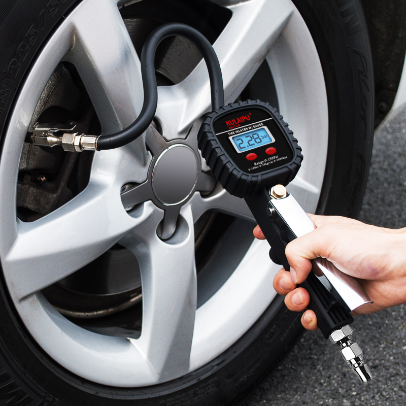 Coolup High Precision Digital Tire Pressure Gauge Automotive Tire Pressure Gauge Electronic Inflator Digital Inflatable Inflator Gun