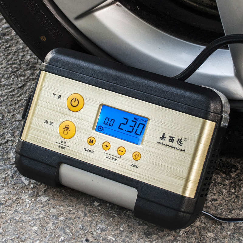 Jiasid number of display preset tire pressure onboard inflator pump high-pressure 12V electric car inflator tire beating air pump