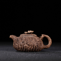 China Purple Sand Pot Taiwan Return One Factory Old Teapot Pei Stone Folk All Handmade Old Section Clay bark for spring pot tea set