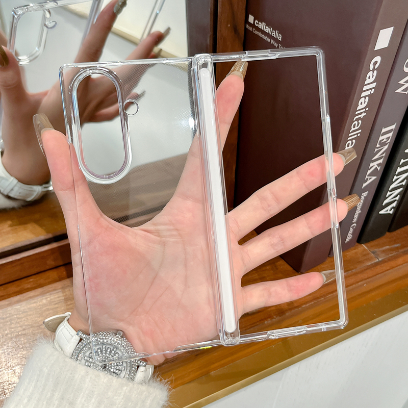 Suitable for Samsung Galaxy Z Fold 30% off Foldable Phone Case, Transparent Magnetic Central Axis Protection, Zfold8 Hard Shell Anti-Drop Protective Case, Zfold6 with Front Frame, Ultra-Thin Simple New Style Solid Color5 Suitable for Samsung Galaxy Z Fold 30% off Foldable Phone Case, Transparent Magnetic Central Axis Protection, Zfold8 Hard Shell Anti-Drop Protective Case, Zfold6 with Front Frame, Ultra-Thin Simple New Style Solid Color5