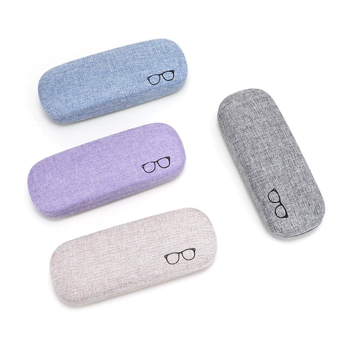 Модные металлические креативные очки, портативная коробка, из хлопка и льна, простой и элегантный дизайн