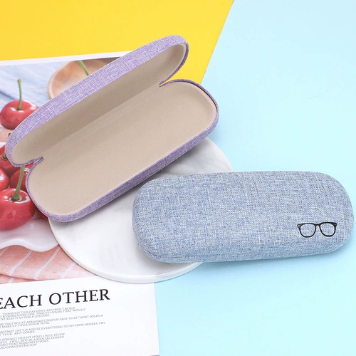 Модные металлические креативные очки, портативная коробка, из хлопка и льна, простой и элегантный дизайн