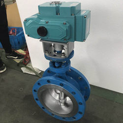 Weijie Valve Manufacturing (Shanghai) Co., Ltd. D943H-16C 주강 플랜지 전기 버터 플라이 밸브 DN125 고온