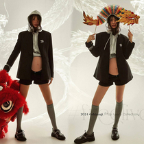 New Year of the Dragon Maternity Photo Clothing New Year Theme Studio Suit Sweet Cool and Handsome Pregnant Mommy Big Belly Photo Photography Clothing