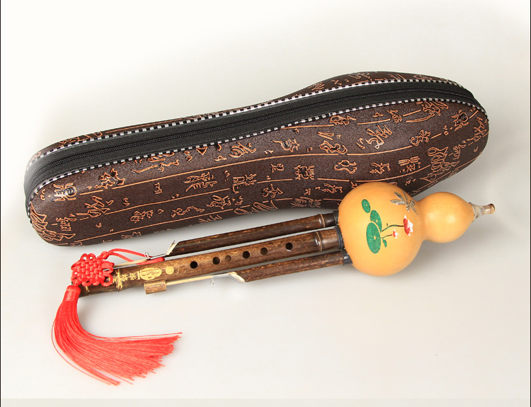 Vân Nam Bigebao cucurbit lụa 蜻蜓 蜻蜓 荷 调 调 b b DG nhỏ DF mới bắt đầu / chơi nhạc cụ chuyên nghiệp - Nhạc cụ dân tộc sáo dọc