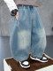 Boys' Jeans Spring and Autumn Children's Fashionable Straight Pants 2026 New Style Little Boys' Spring Casual Curved Long Pants