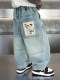 Boys' Jeans Spring and Autumn 2026 New Stylish Children's Spring Pants Loose Straight-Leg Cool Casual Pants for Toddlers