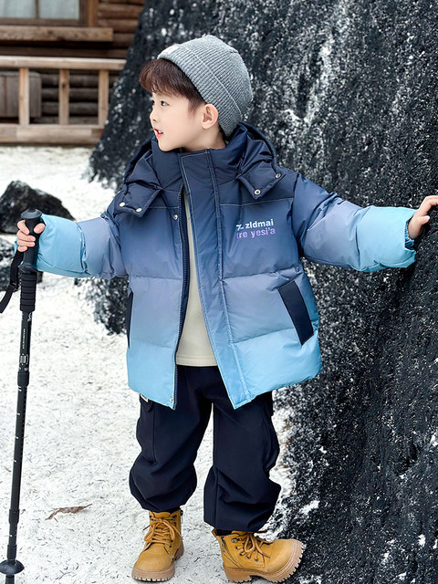 Boys' down Jacket Winter 2026 New Model Children's Thickened Warm White Duck down Coat Boys' Winter down Cotton Jacket