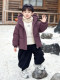 Boys' down Jacket Winter Children's Thickened Cotton Coat 2026 New Winter Hooded Stylish Cotton Clothing for Babies