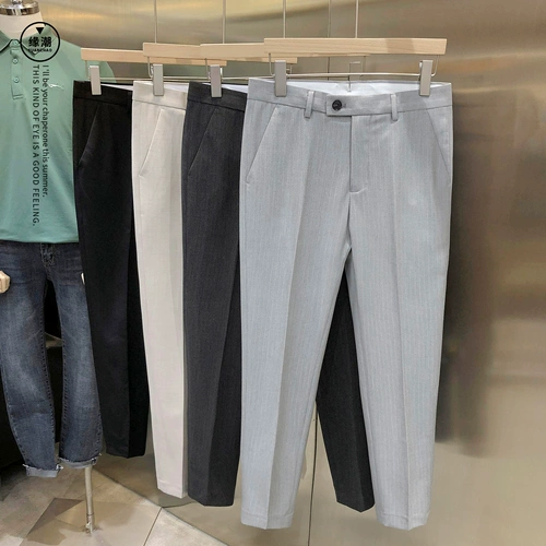 Трендовые штаны, облегающий крой, в корейском стиле