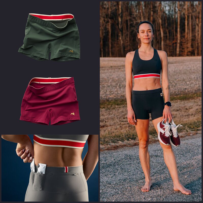 American Little Rabbit Tracksmith Women's Marathon Land Running Quick-Drying Breathable Semi-Elastic Compression Pants
