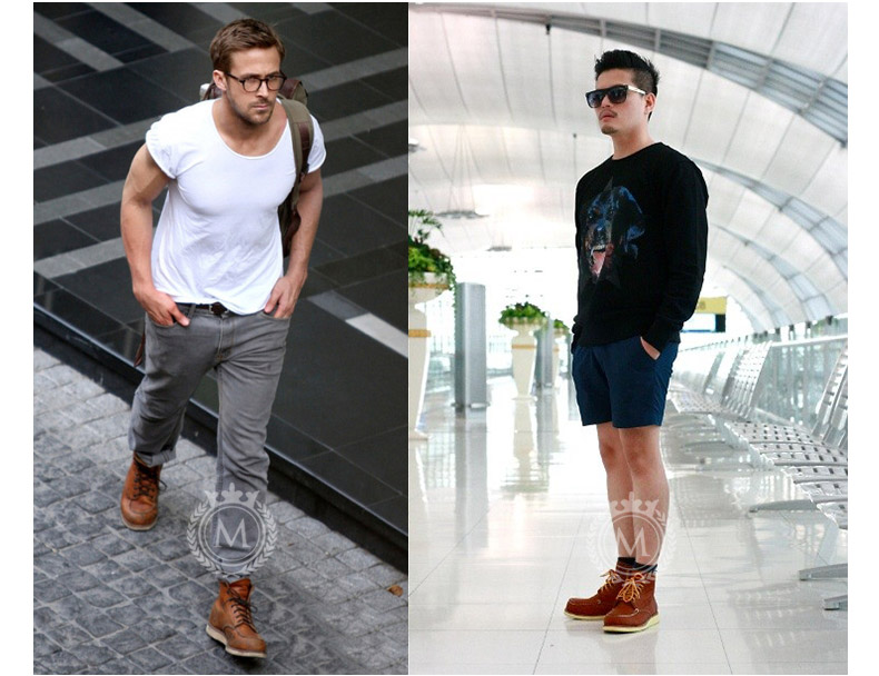 Mùa hè của nam giới Martin khởi động người đàn ông của Anh gió boots boots da dụng cụ khởi động quân sự cao để giúp người đàn ông hoang dã của giày thủy triều