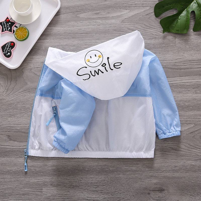 Child sunscreen thin Breathable Summer Clothing Baby Boy Summer Girl Boy Jacket Seaside Beach Sunscreen
