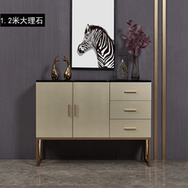 Modern entrance cabinet Marble desktop Light luxury simple locker Living room partition decoration Dining side cabinet against the wall Shoe cabinet