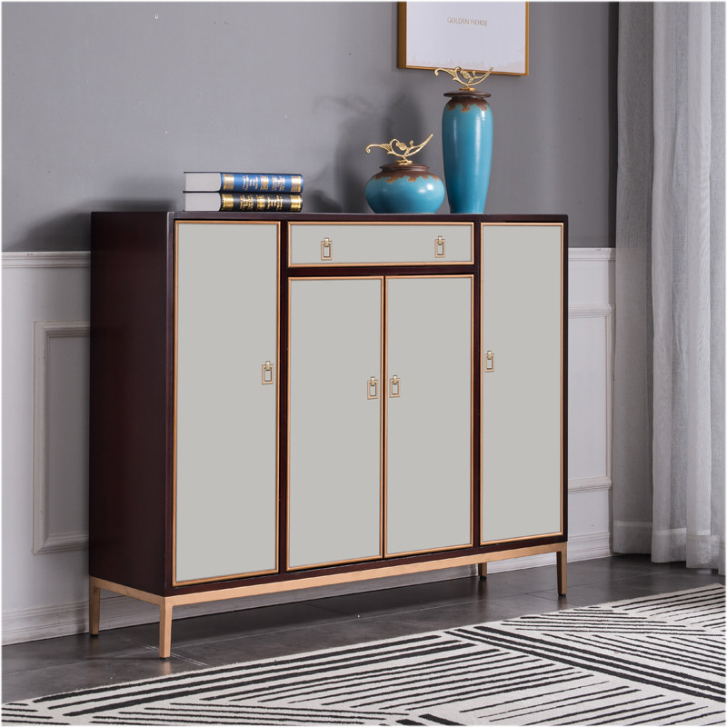 New Chinese Shoe Cabinet Home Doorway Brief Rear Modern Dining Cabinet American Xuanguan Cabinet Partition Cabinet Entrance Door Containing Cabinet
