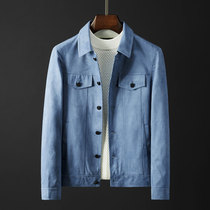 2020 Spring Autumn New Suede Suede Jacket Mens Fashion Casual Flipping for a short youth handsome jacket man