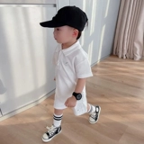 Футболка polo подходит для мужчин и женщин, хлопковый детский комплект, короткий рукав