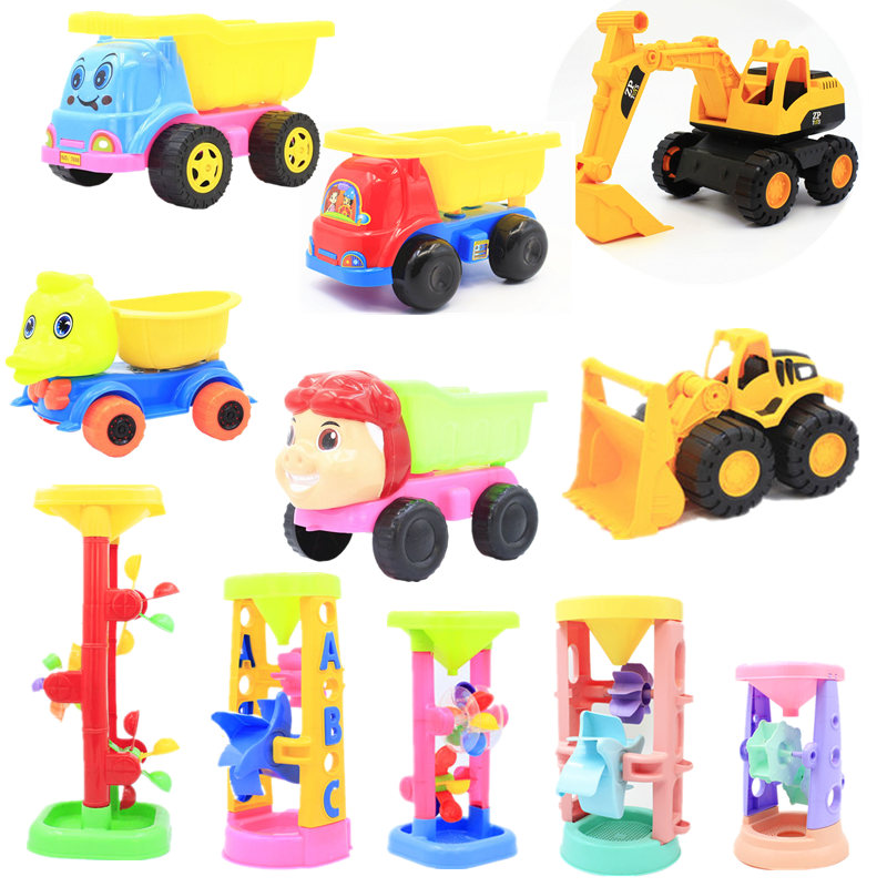 Children's beach toys Hourglass suit Baby dig sand large ATV shovel Beach bucket Cassia toy