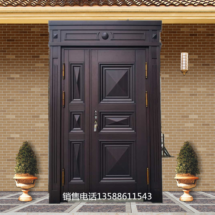 New Class-A burglar-proof primary-secondary door Villa Gate Imitation Bronze Door entry door Smart door can be installed