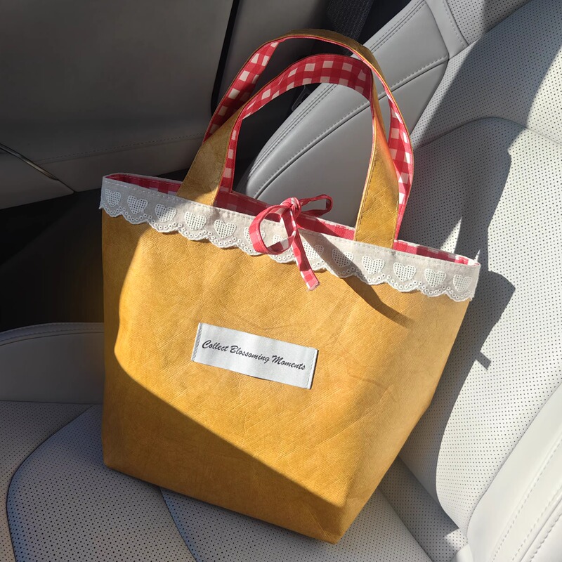 French Lace Gift Bags, High-End Gift Bags, Sweet Dupont Paper Handbags, Bridesmaid Handbags, High-End Gift Bags