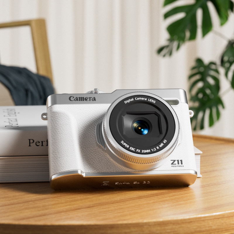 High-Definition Pixel Ccd Digital Camera with Dual Cameras for Selfies, Travel, Student Campus, Retro Portable Card Camera