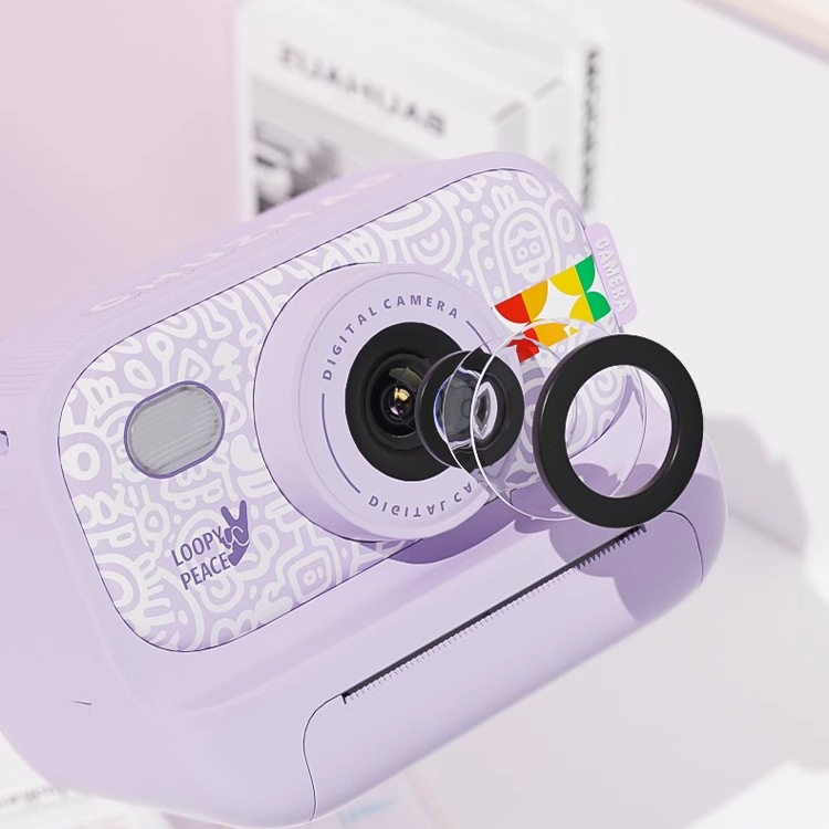 Printable Photo All-In-One Instant Camera for Children, High-Pixel Birthday Gift