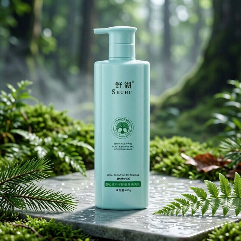 Shuhu Cedar Shampoo Genuine Amino Acid Oil Control Volumizing Anti-Dandruff Shampoo Long-Lasting Fragrance Refreshing
