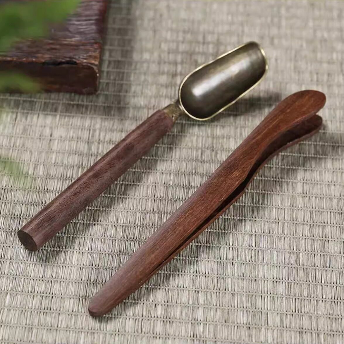 功夫茶具配件黑檀实木茶夹防滑镊子，真的能提升泡茶体验吗？-茶夹-淘宝百科网