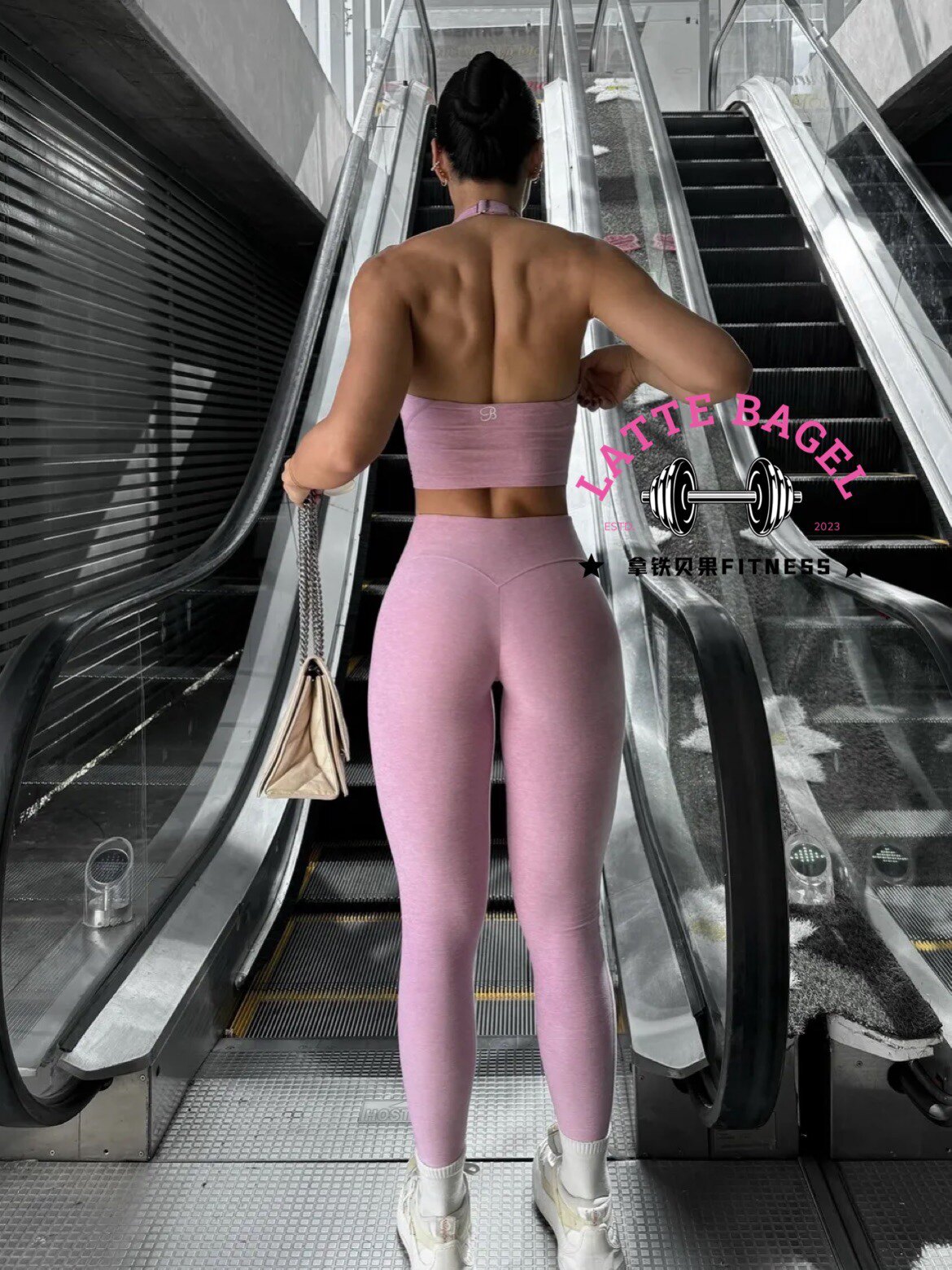 Боди/брюки bombshell炸弹挂颈长版健身运动内衣lift halter bra
