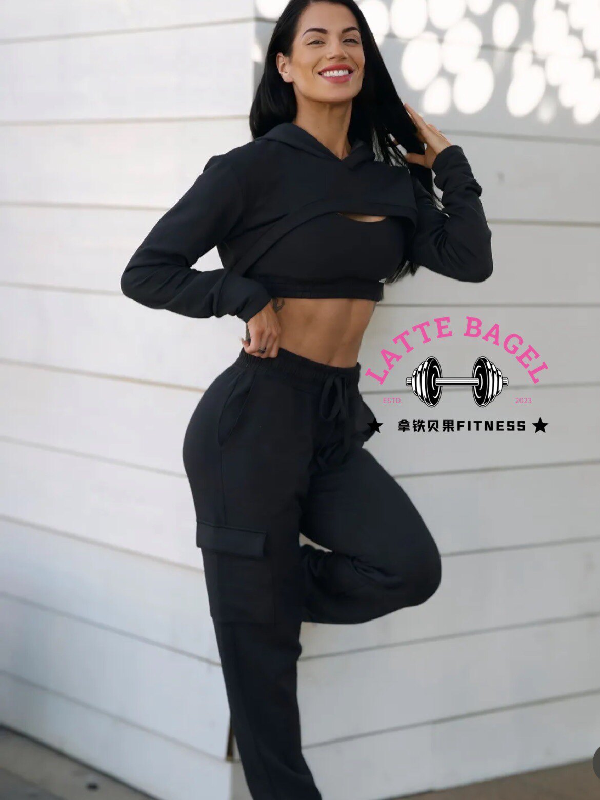 Тренировочные брюки bomsbhell炸弹超短连帽上衣帽衫sweat bolero hoodie