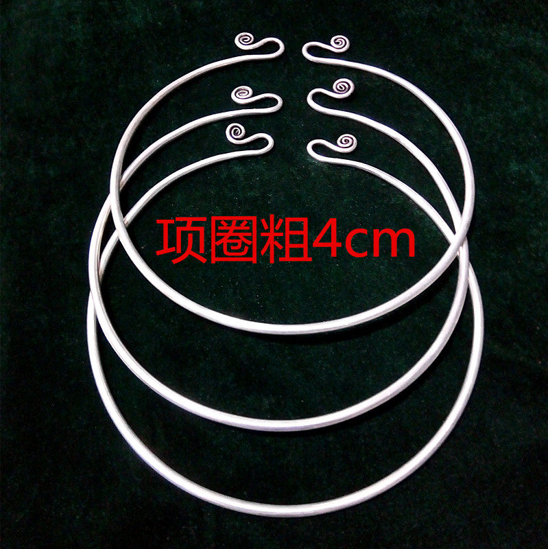 Guizhou Miao Nationality Pure Handmade Miao Yin Yingluo Collar Single Glossy Collar Women's Plain Collar Craft Gift Decoration